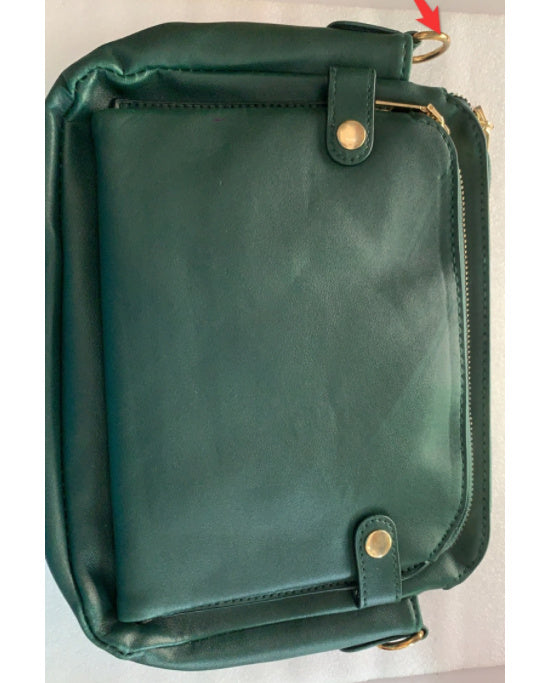 European And American Retro Three-layer Leather Messenger Bag