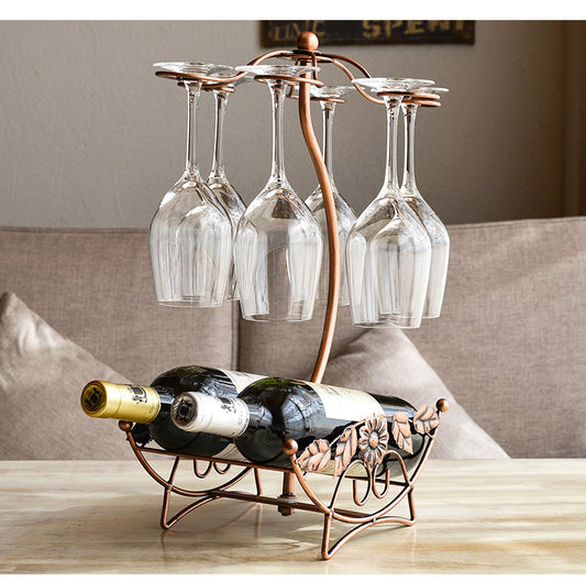 European wine rack decoration creative wine bottle