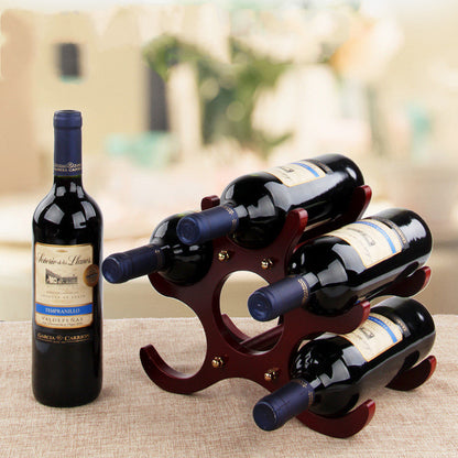 Wooden Wine Rack Decoration European Creative Wine Rack Wine Glass Rack