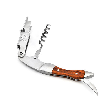 Multifunctional wine solid wood screwdriver wine knife