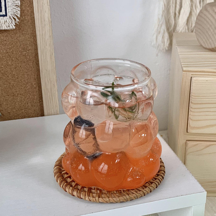 Home Juice Drinks With Handle Glass