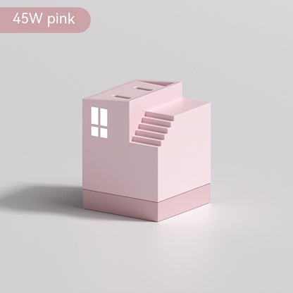 Dual Port Fast Charging Head Type C Charger Dual Power Adapter Wall Charger Box