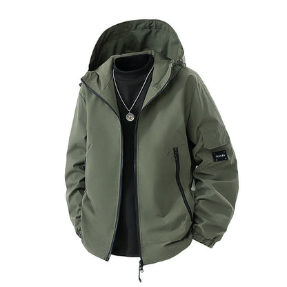 Brand Loose Cargo Windproof Jacket