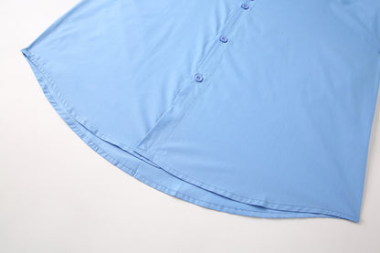 Teenage Men's Stand-up Collar Shirt