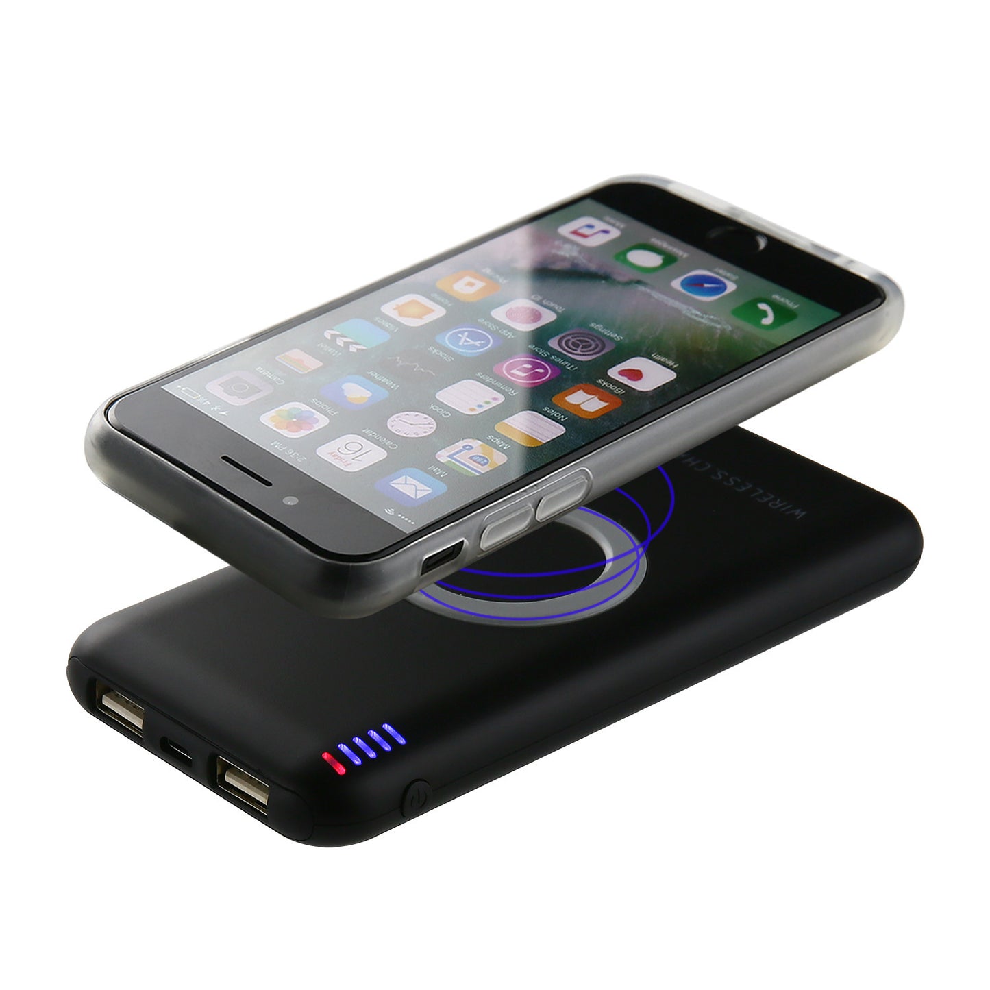 B100 wireless charger, Shenzhen factory direct selling wireless charging mobile power, mobile phone wireless charger