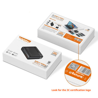 New National Standard High-power Mobile Phone Charger 140W Gallium Nitride Digital Display PD Fast Charger