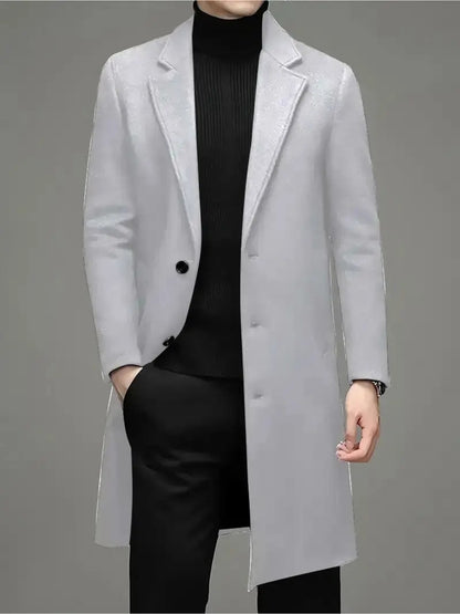 Men's Fashion Casual Slim-fit Woolen Coat
