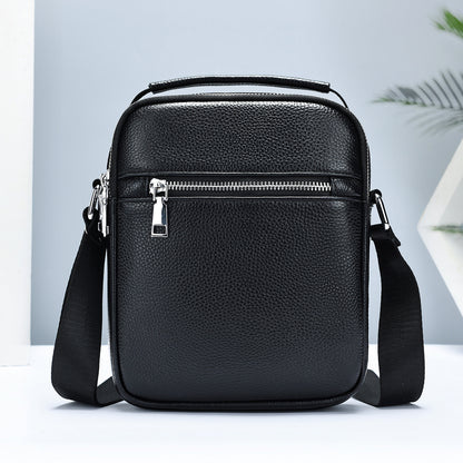 Men's First Layer Cowhide Crossbody Bag