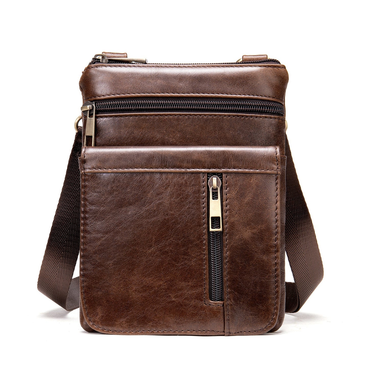 Men's Shoulder Bag Men's Real-leather Bag Casual Pouch