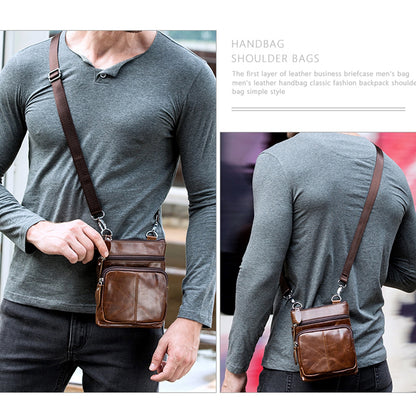 Men's Shoulder Bag Men's Real-leather Bag Casual Pouch
