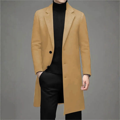 Men's Fashion Casual Slim-fit Woolen Coat