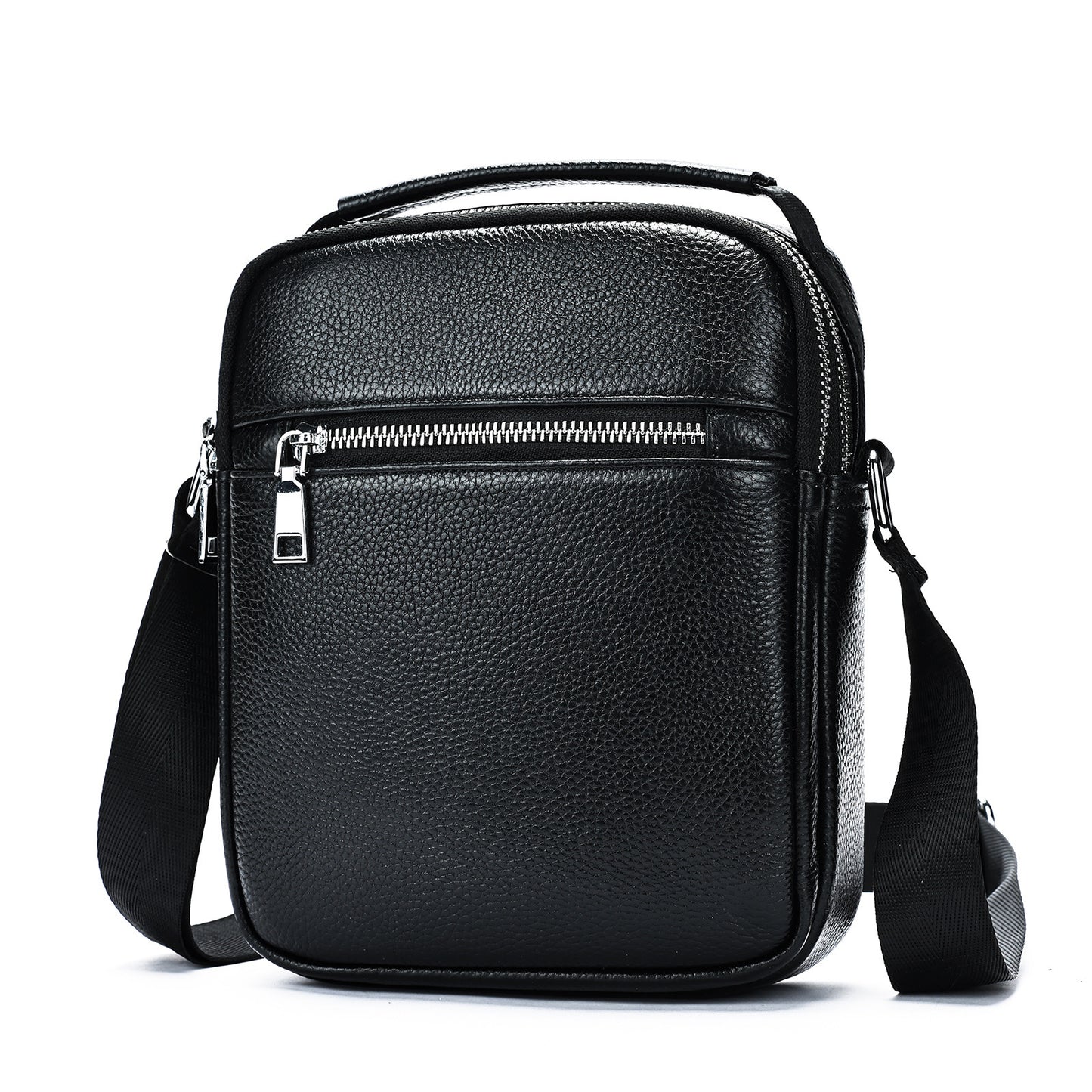 Men's First Layer Cowhide Crossbody Bag