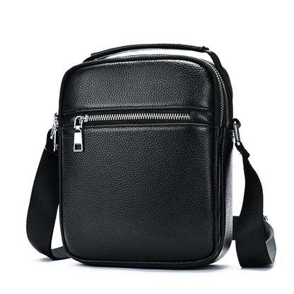 Men's First Layer Cowhide Crossbody Bag