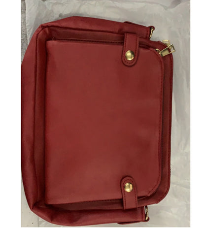 European And American Retro Three-layer Leather Messenger Bag