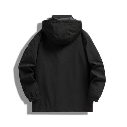 Warm Hooded Outdoor Jacket Coat Jacket For Work Printed Label High Sense Coat Jacket