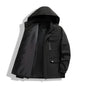 Warm Hooded Outdoor Jacket Coat Jacket For Work Printed Label High Sense Coat Jacket