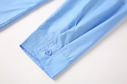 Teenage Men's Stand-up Collar Shirt