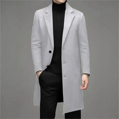 Men's Fashion Casual Slim-fit Woolen Coat