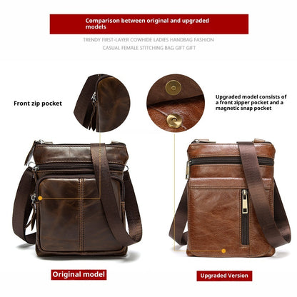 Men's Shoulder Bag Men's Real-leather Bag Casual Pouch